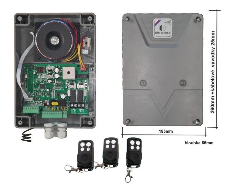 Pohony pro dvoukřídlá vrata A1 