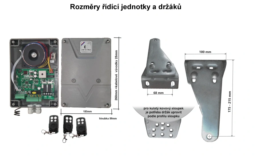 Pohony pro dvoukřídlá vrata A2.2