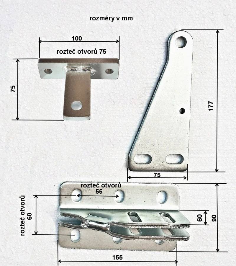 Pohony pro dvoukřídlá vrata A3 De Luxe