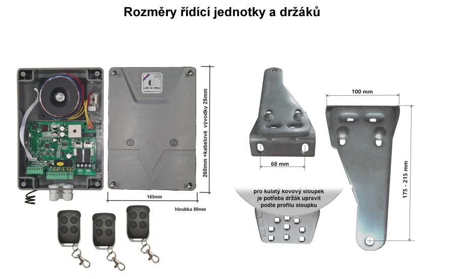 Pohony pro dvoukřídlá vrata A2.4
